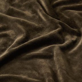 Stretchfluweel – donkerbruin, 
