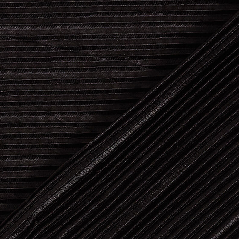 Jersey plissée – zwart,  image number 4