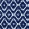 Katoenpopeline Ruiten en glitterdruppels – indigo/wit,  thumbnail number 1