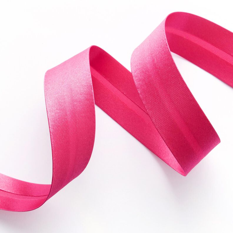 Biasband Satijn [20 mm] – intens roze,  image number 2