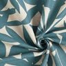 Decostof Half panama gewone bladeren – oceaanblauw/natuur,  thumbnail number 3