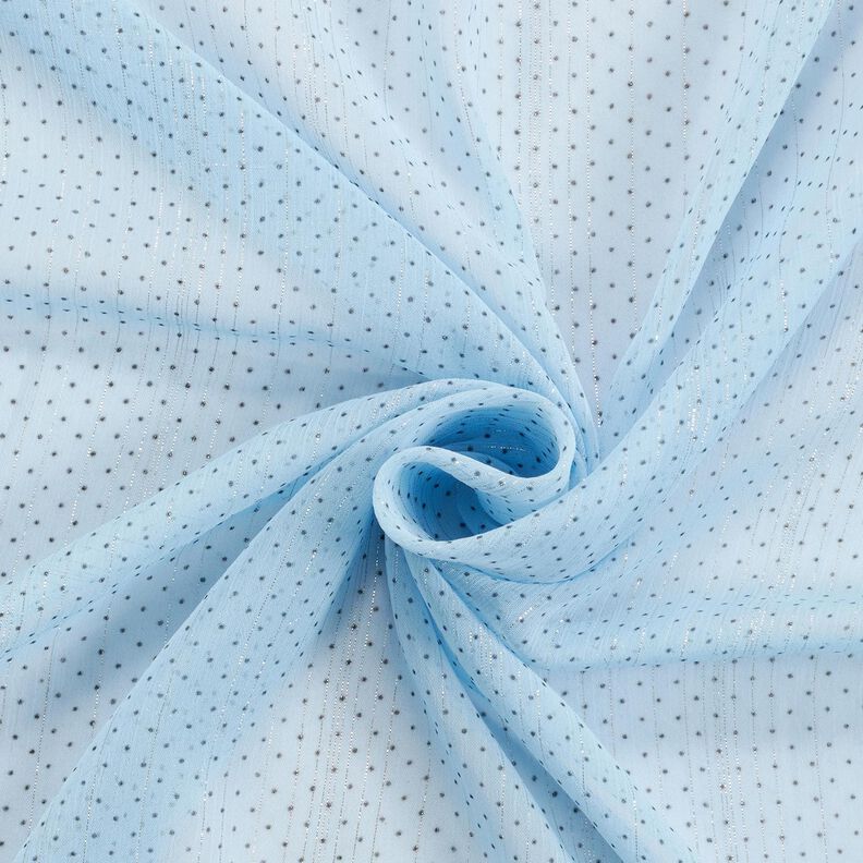 Chiffon glitterstrepen en stippen – lichtblauw,  image number 3