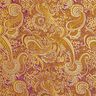 Kledingsjacquard metallic paisley – lila/goud,  thumbnail number 1
