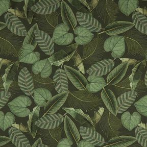 Outdoorstof Canvas Palmbladeren – donkergroen, 