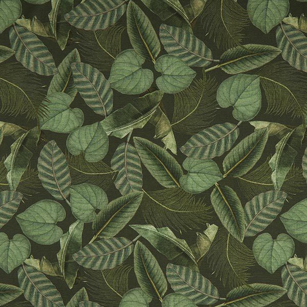 Outdoorstof Canvas Palmbladeren – donkergroen,  image number 1