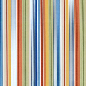 Tafelkleedstof Fijne strepen – wit/blauw, 