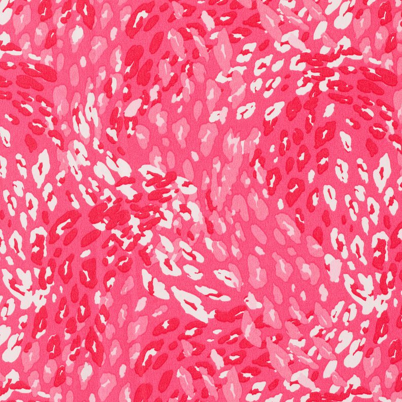 Crêpe abstract luipaardpatroon – intens roze,  image number 1