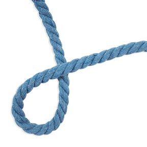Katoenen koord [ Ø 8 mm ] – duifblauw, 