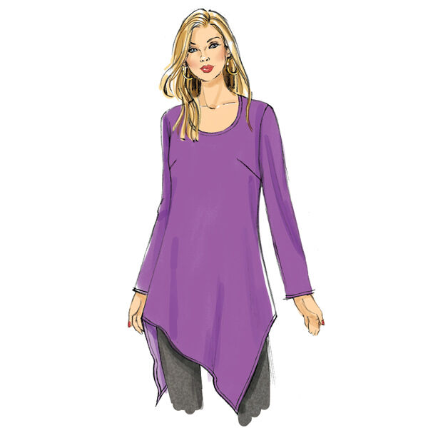 Plus size - top|tuniek, Butterick 6263|52 - 58, image number 4