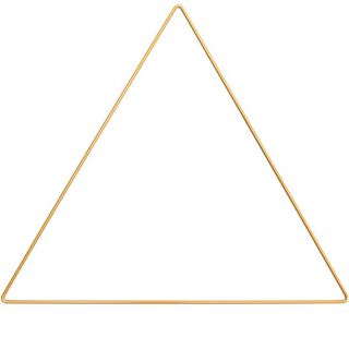 Metalen ring driehoek [ Ø 30 cm ] | Rico Design – goud, 
