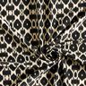 Badpakstof abstracte luipaardprint – zwart/cashew,  thumbnail number 3