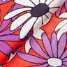 Satijnen expressieve bloemen – oranje/roodlila,  thumbnail number 4