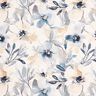 Decostof Half panama Grote bloesems – amandel/blauw,  thumbnail number 1