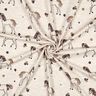 Katoenjersey Glitter bloemenpaard | Poppy Fabrics – natuur/goud,  thumbnail number 3