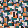 Decostof Canvas verscheidenheid aan kleuren – petroleum/lila,  thumbnail number 1