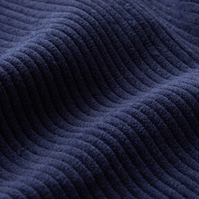 Brede rib voorgewassen Effen – marineblauw, 