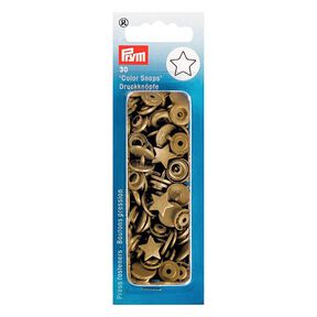 Drukknopen Color métallique Snaps ster 2 - goud metalen| Prym, 