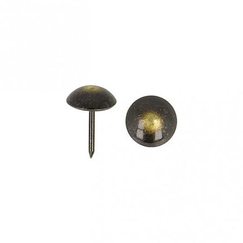 Bekledingsnietjes [ 17 mm | 50 Stk.] - anthracie/oudoud goud metalen,  image number 2