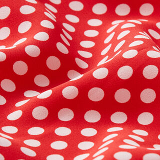 Crêpe weefsel Stippen [0,6 cm] – rood, 