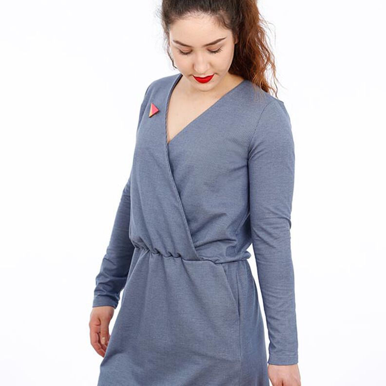 MEVROUW VILMA Jersey jurk in wikkellook | Studio Schnittreif | XS-XXL,  image number 4