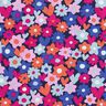 Katoenjersey bonte bloemen | Poppy Fabrics – nachtblauw,  thumbnail number 1