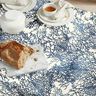 Decostof Half panama fijne koralen – marineblauw/natuur,  thumbnail number 8