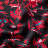 Crêpe chiffon abstracte bloemen – marineblauw/karmijnrood,  thumbnail number 2