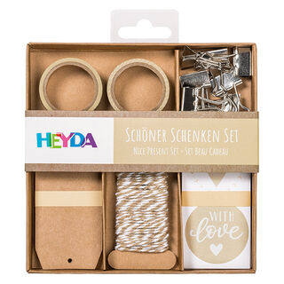 Cadeauset Een mooi cadeau geven – creme, 