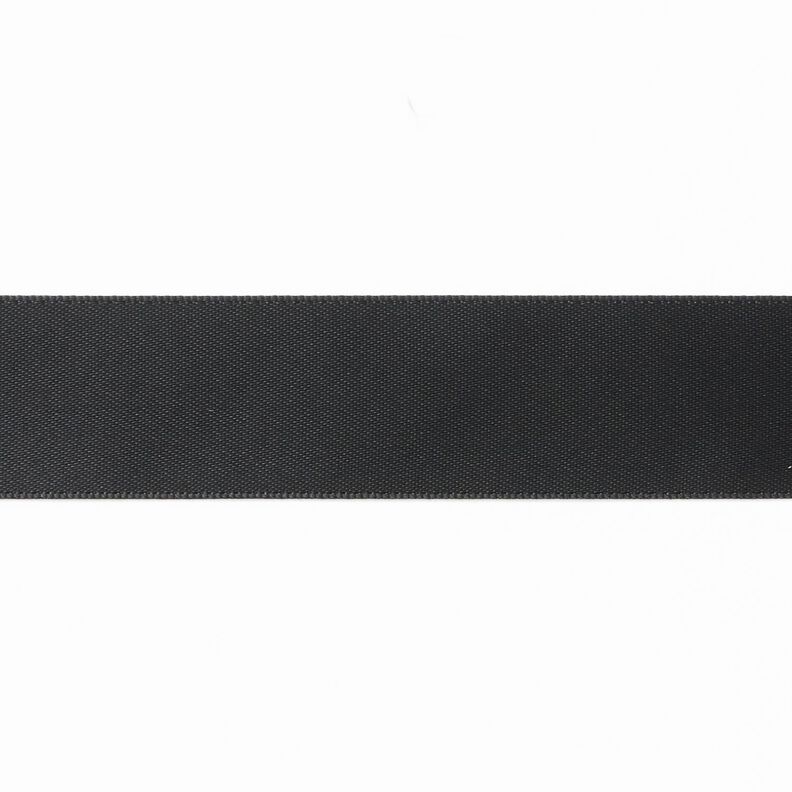 Satijnband [25 mm] – zwart,  image number 1