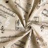 Decostof Half panama muzikaal – zwart/natuur,  thumbnail number 3