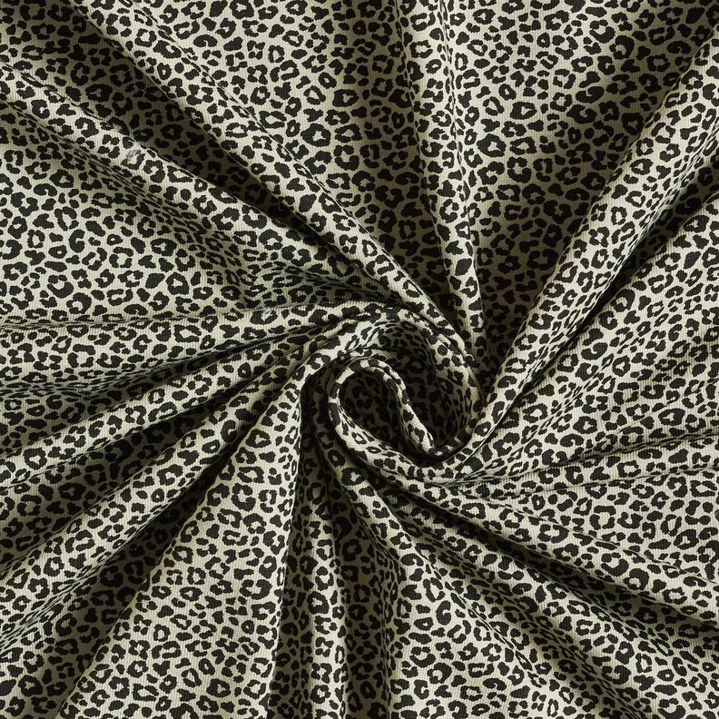 Katoenjersey Mini luipaardprint – greige/zwart,  image number 3