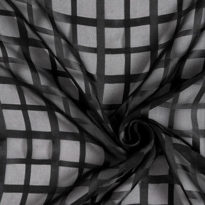 Chiffon vensterruiten – zwart, image number 3
