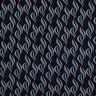 viscose stretch abstracte golven – zwart blauw/licht jeansblauw,  thumbnail number 1