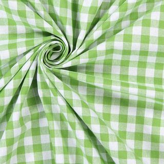 Katoenen stof Vichy - 1 cm – appelgroen, 