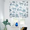 Decostof Half panama blije dansers 280 cm – oceaanblauw/wit,  thumbnail number 6