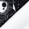 French Terry Panel Spaceman | Glitzerpüppi – zwart/wit,  thumbnail number 4