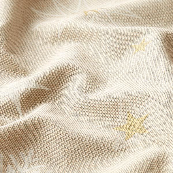 Decostof half panama Glinsterende sterren – goud/wit,  image number 2