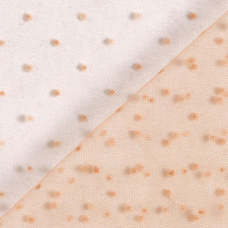 Tule Fluwelen stippen – beige,  image number 4