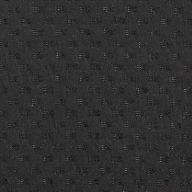 Katoenen ajour dobby – zwart,  image number 1