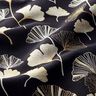 Decostof Jacquard Ginkgobladeren – zwart/goud,  thumbnail number 2
