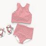 Badpakstof UPF50 Kleine stippen – roze/wit,  thumbnail number 5