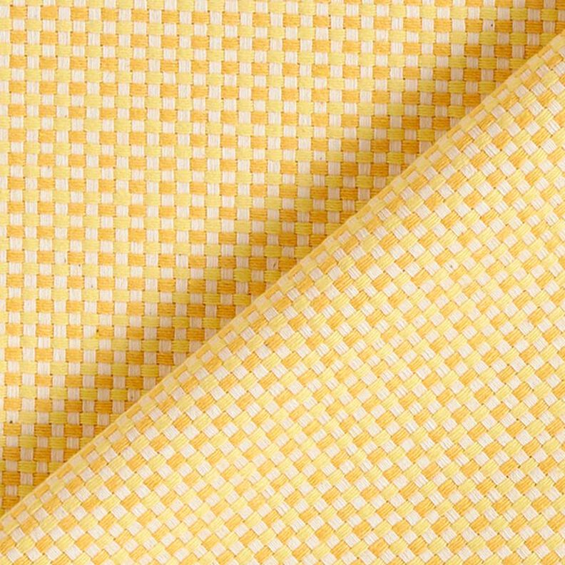 Decostof Jacquard Structuur effen – geel,  image number 4
