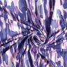 Viscosejersey Penseelstreken – wit/blauwlila,  thumbnail number 3