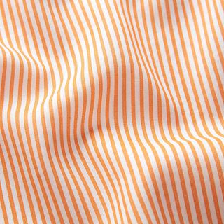 Lichte Tencel stof fijne strepen – oranje/wit, 