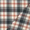 Katoenflanel Geruit met visgraatpatroon – zwart blauw/creme,  thumbnail number 4