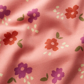 Babyrib grote bloemen – kreeft/druif, 