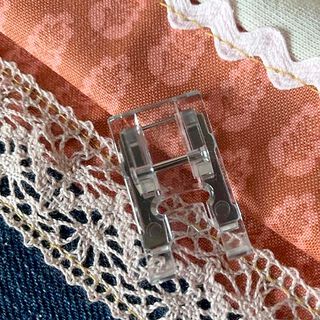 Transparante voet Horizontale grijper (7 mm) voor Brother, 