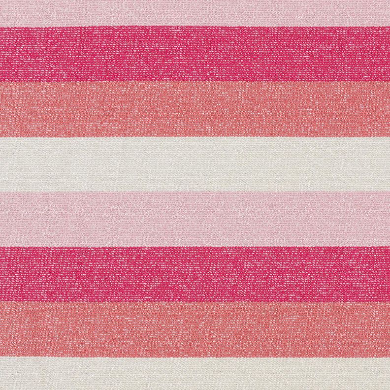 Glitterjersey strepen – pink/koraal,  image number 1