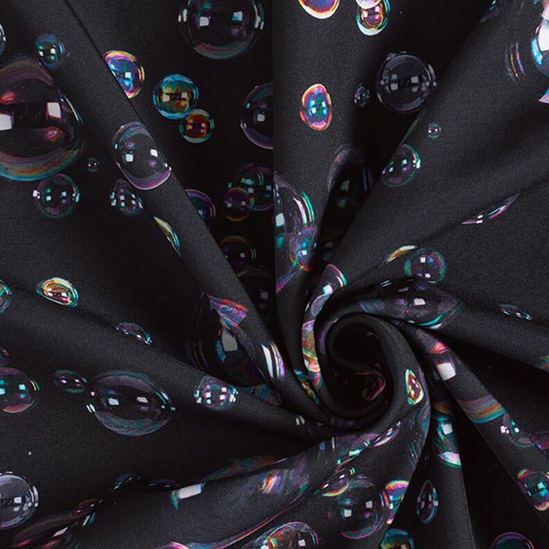 Softshell Zeepbellen Digitaal printen – zwart blauw,  image number 4