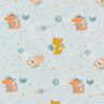 Katoenpopeline Draken in het heelal – babyblauw,  thumbnail number 1